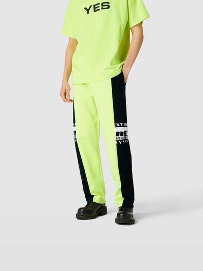 VTMNTS Sweatpants in Two-Tone-Machart Gelb 4