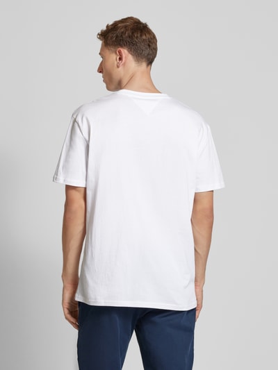 Tommy Jeans Regular Fit T-Shirt mit Label-Print Weiss 5