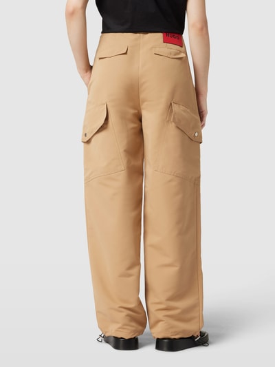 HUGO Stoffhose mit aufgesetzten Taschen Modell 'HALIANE' Beige 5