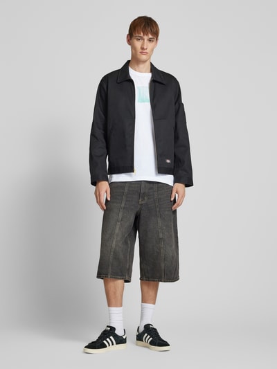 Calvin Klein Jeans T-Shirt mit Label-Print Weiss 1