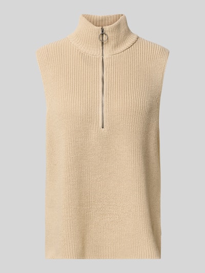 Soyaconcept Spencer met opstaande kraag en ritssluiting, model 'Julia' Zand - 2