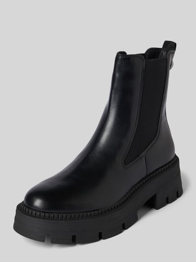 Tamaris Chelsea boots van echt leer Zwart - 1