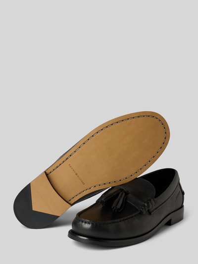 Tommy Hilfiger Loafer aus echtem Leder mit Quaste Black 4
