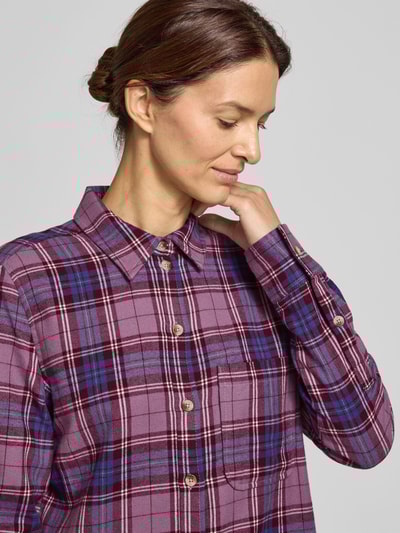 Christian Berg Woman Relaxed Fit Hemdbluse mit Brusttasche Flieder 3