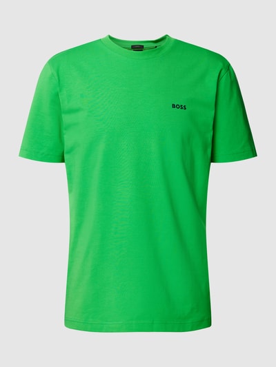 BOSS Green T-Shirt mit Label-Print Hellgruen 2