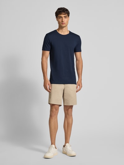 SELECTED HOMME Regular fit T-shirt van katoenmix Marineblauw - 1