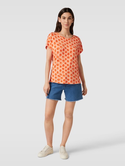 Christian Berg Woman T-shirt met all-over motief Zalm - 1