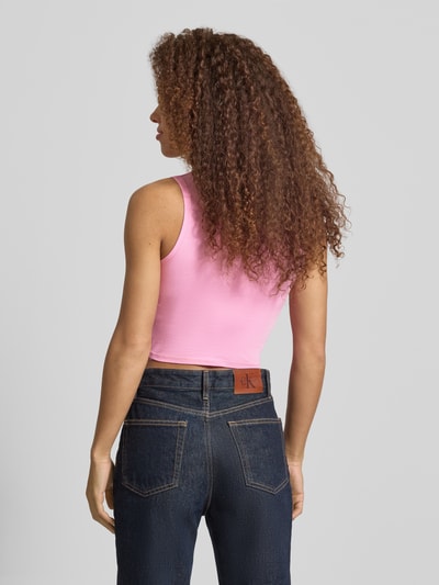 NOISY MAY® Crop top z detalem w postaci węzła model 'TWIGGI' Różowy 5