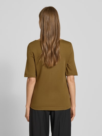 Christian Berg Woman T-Shirt mit Rundhalsausschnitt und 1/2-Arm Khaki 5