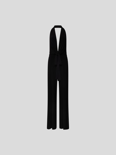 Norma Kamali Jumpsuit mit Neckholder Schwarz 2