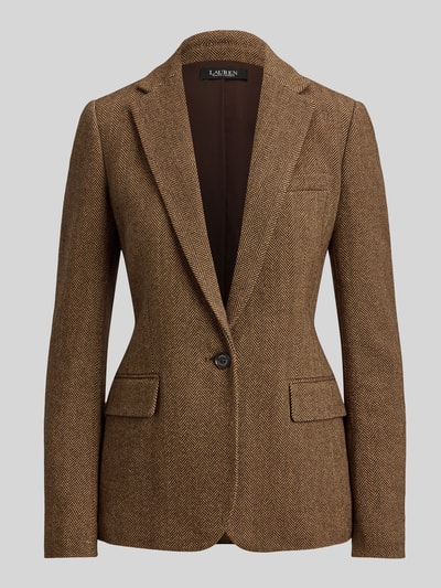 Lauren Ralph Lauren Regular Fit Kurzblazer aus Baumwoll-Mix Camel 2