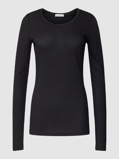 Armedangels Longsleeve mit Rundhalsausschnitt Modell 'ENRICCAA SOFT' Black 2