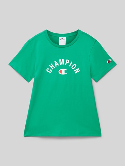 CHAMPION T-shirt met labelprint Groen - 1