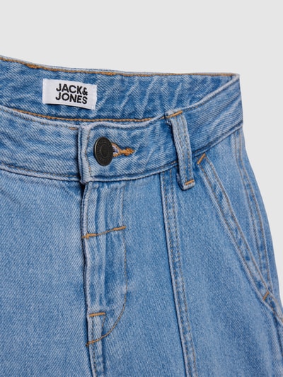 Jack & Jones Bermudy z imitacji denimu model ‘TONY’ Niebieski 2