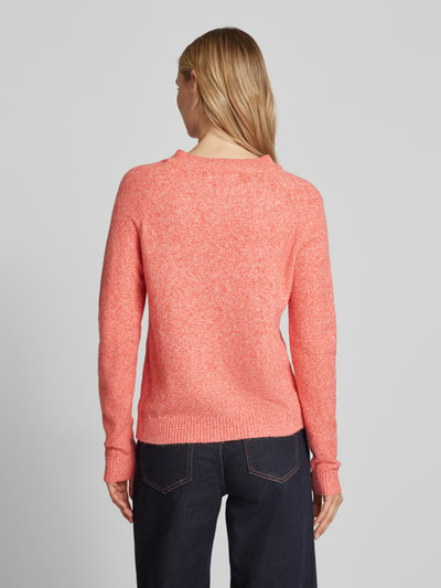 Vero Moda Weicher Langarm Pullover mit Rundhalsausschnitt Modell 'DOFFY' Rot 5