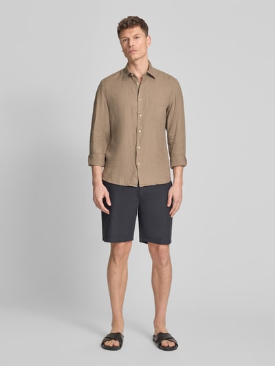 Marc O'Polo Regular Fit Freizeithemd aus reinem Leinen Beige 1