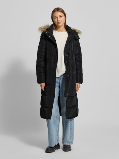 More & More Gewatteerde jas met ritszakken Zwart - 1