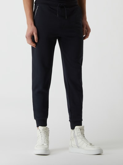 Karl Lagerfeld Sweatbroek met logodetails  Donkerblauw - 4