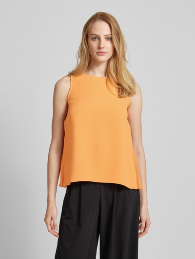 comma Blousetop in effen design Oranje - 4