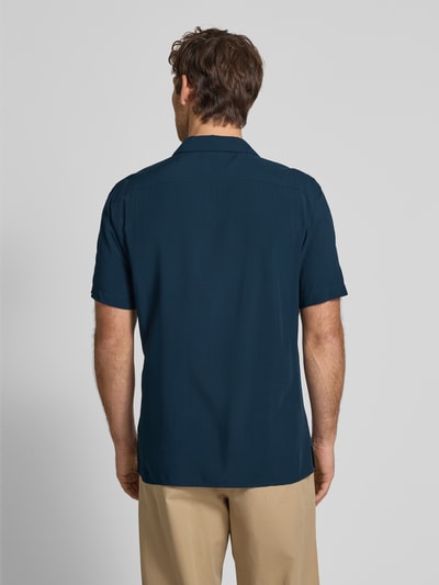 Jake*s Koszula biznesowa o kroju slim fit z listwą guzikową Granatowy 5