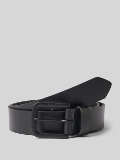 Levi's® Leren riem met labeldetail, model 'CAVIAR' Zwart - 1