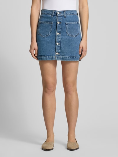 ONLY Schmaler Jeansrock aus reiner Baumwolle Modell 'AMAZING' Jeansblau 4