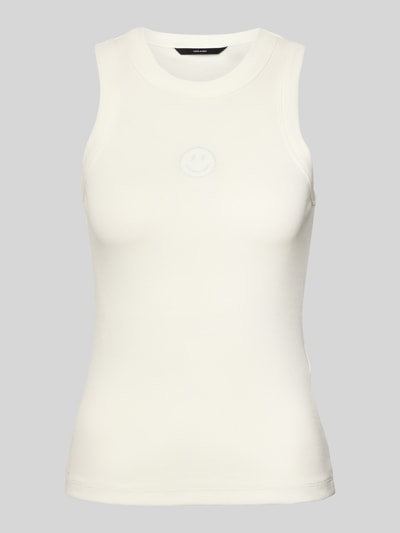 Vero Moda Slim Fit Tank Top aus Baumwoll-Mix Modell 'SMILE CAISA' Weiss 2