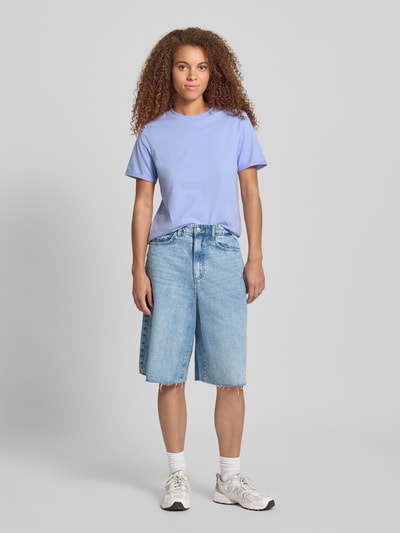 Pieces T-shirt o kroju regular fit z czystej bawełny model ‘RIA’ Jasnoniebieski 1