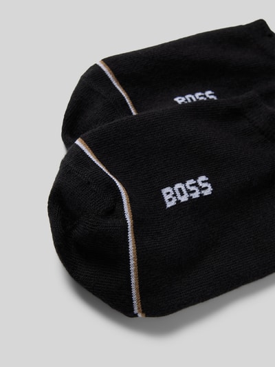 BOSS Sneakersocken mit Label-Detail Modell 'Iconic' im 2er-Pack Black 2