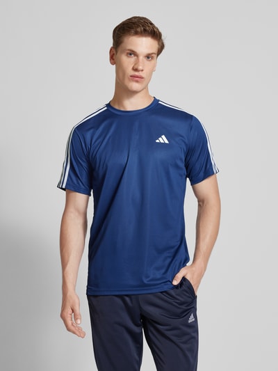 Adidas Training T-Shirt mit Logo-Print Dunkelblau 4