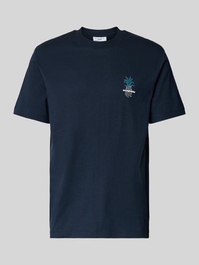 Produktfoto, Oversized T-Shirt aus reiner Baumwolle von Marc O'Polo Denim, Optik: Unifarben, Label-Print, Rundhals, Heavy Rough Jersey