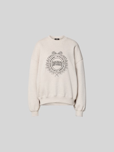 ROTATE Oversized Sweatshirt mit Logo-Stitching Weiss 2