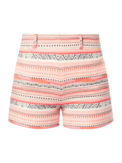 Vilagallo Shorts mit Ethno-Muster Neon Pink 1