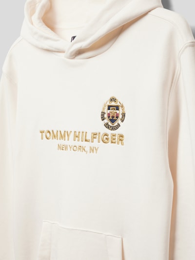 Tommy Hilfiger Teens Hoodie mit Label-Stitching Weiss 2