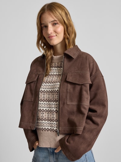 Levi's® Strickpullover aus Woll-Baumwoll-Mix Modell 'INES' Beige 3