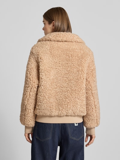 Marc O'Polo DENIM Regular fit teddyjack met opstaande kraag Beige - 5