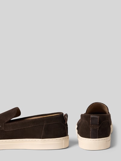 PS Poelman Loafer aus Rindsvelours Dunkelbraun 2