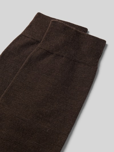 Falke Socken mit Label-Stitching Dunkelbraun 2