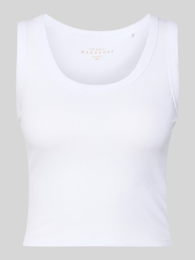 ONLY Slim fit tank top van katoenmix model 'EASY' Wit - 2