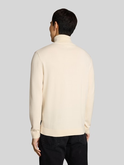 Tom Tailor Rollkragenpullover mit Feinstrickstruktur Weiss 5