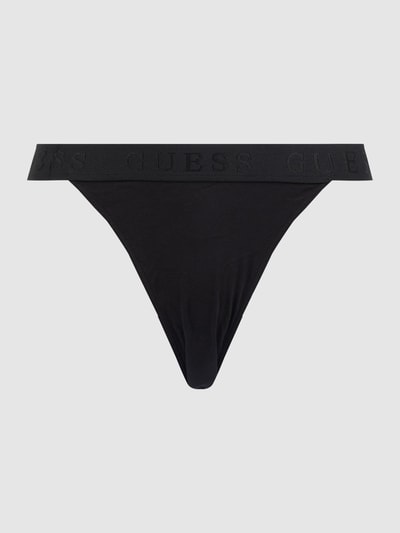 Guess String mit Logo-Bund  Black 2