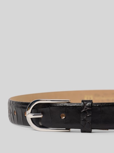 Weinmann Gürtel aus Rindsleder mit Dornschließe Black 2