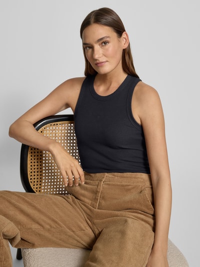 Scotch & Soda Tanktop in Ripp-Optik mit Rundhalsausschnitt Black 3