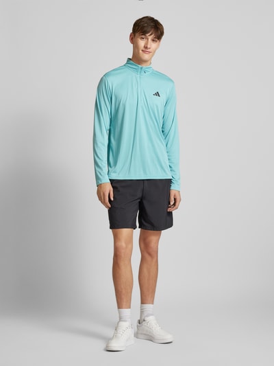 Adidas Training Sweatshirt mit Stehkragen Aqua 1