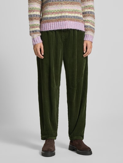 Christian Berg Woman Stoffhose mit Eingrifftaschen Dunkelgruen 4