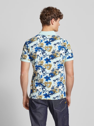 Blend Regular Fit Poloshirt mit gerippten Abschlüssen Modell 'EDI' Hellblau 5