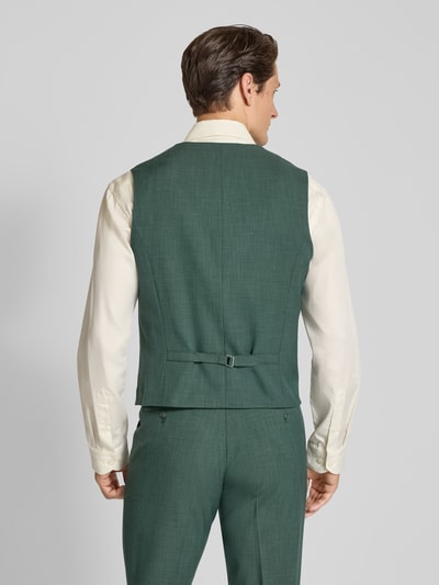 MCNEAL Slim fit gilet met paspelzakken Groen - 5