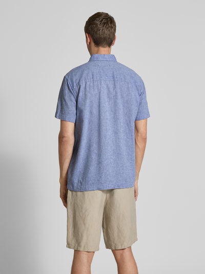 JOOP! Jeans Regular Fit Freizeithemd aus Leinen-Baumwoll-Mix Marine 5