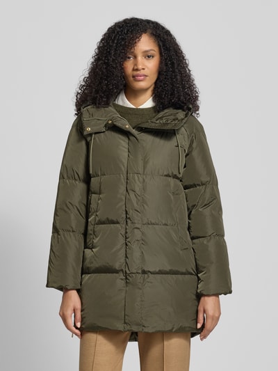 Weekend Max Mara Regular Fit Daunenmantel mit Kapuze Modell 'NEWBEMBO' Khaki 4