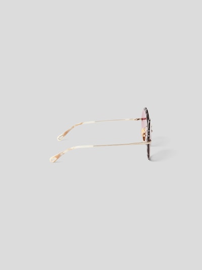 Chloé Sonnenbrille mit feinen Bügeln Gold 4